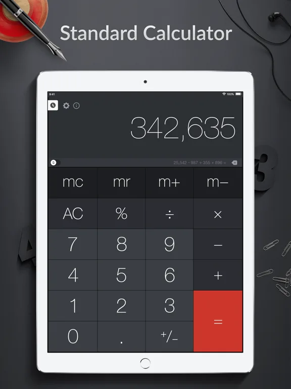 Calculator Pro+ for iPad screenshot 1