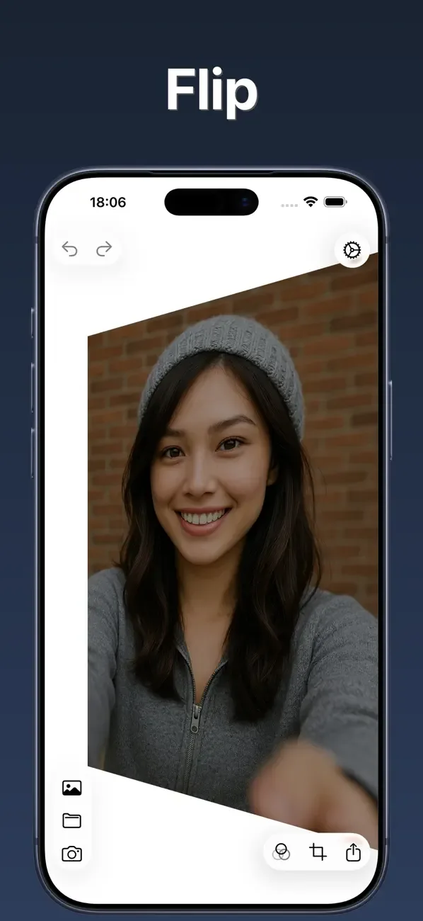 Photo Flipper - selfie mirror screenshot 1