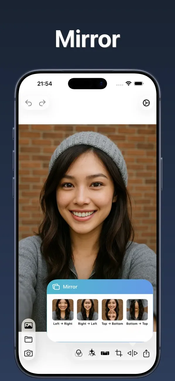 Photo Flipper - selfie mirror screenshot 3