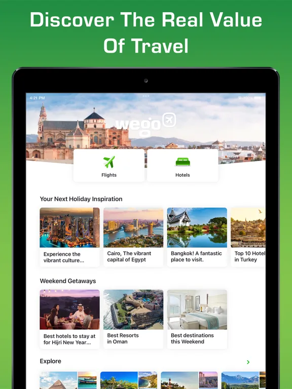 Wego Flights & Hotels Booking screenshot 1