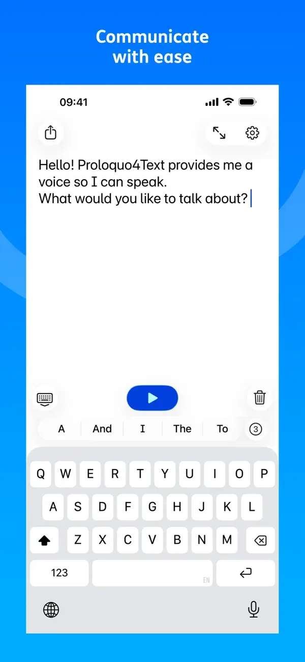 Proloquo4Text AAC screenshot 1