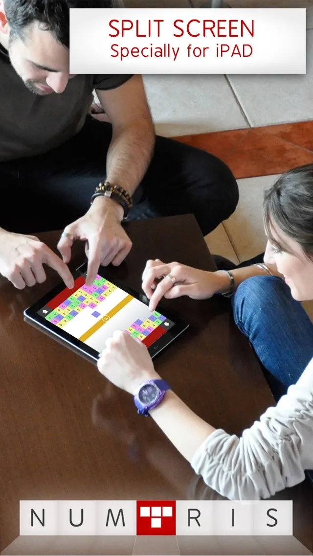 Numtris: best addicting logic number game with cool multiplayer split screen mode to play between two good friends. Including simple but challenging numeric puzzle mini games to improve your math skills. Free! screenshot 3