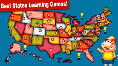 States and Capitals Map Games screenshot 1
