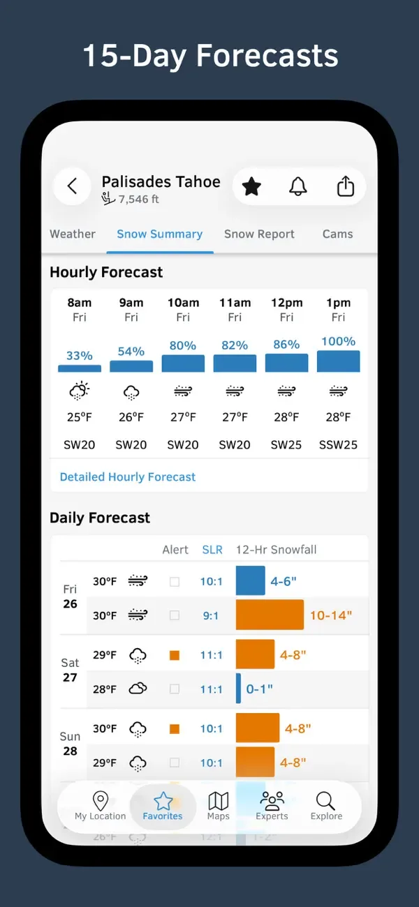 OpenSnow screenshot 1