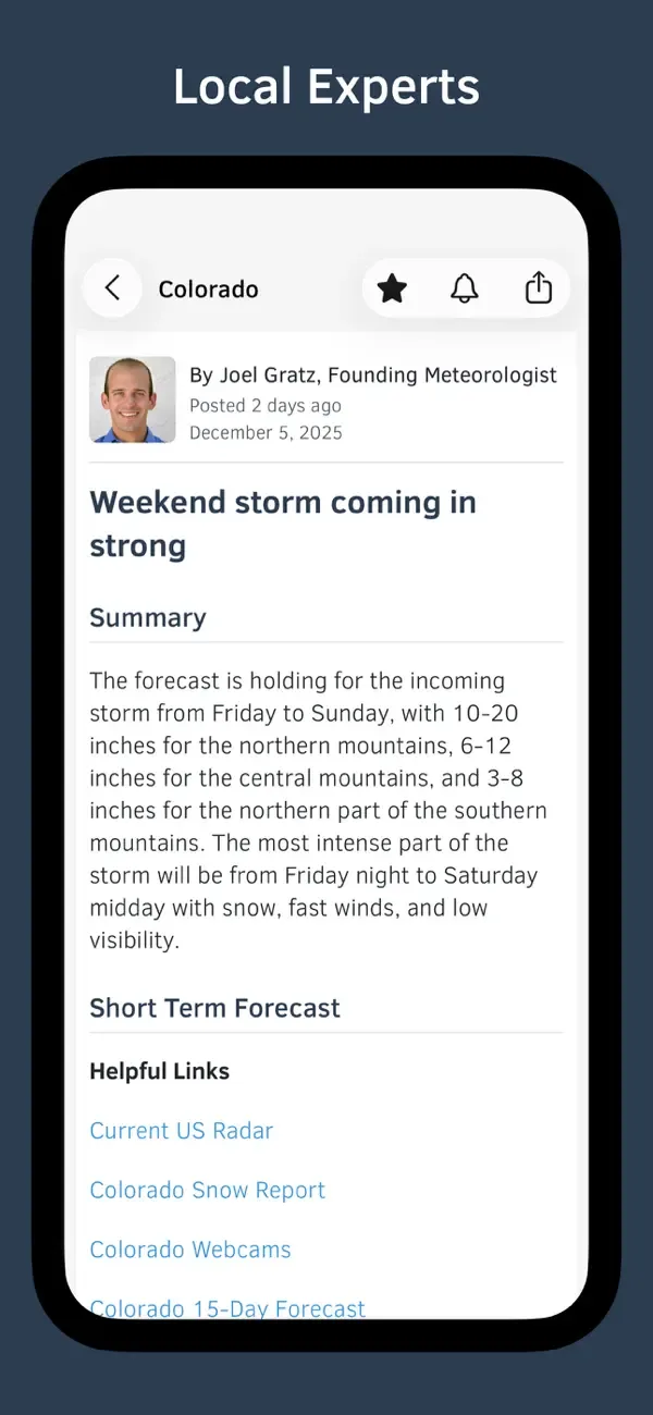 OpenSnow screenshot 3