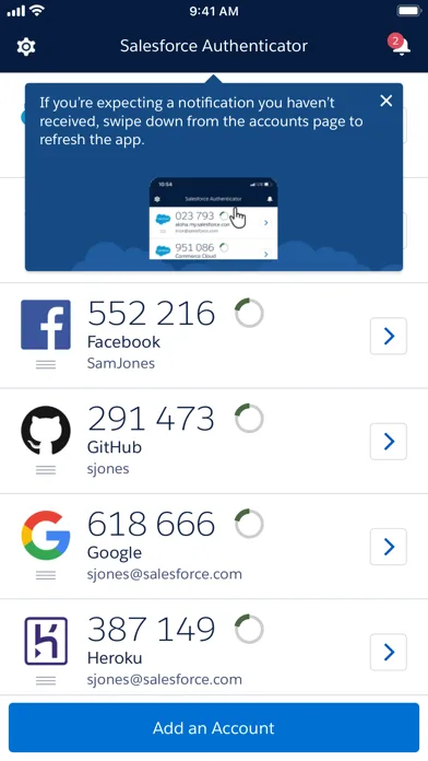 Salesforce Authenticator screenshot 1