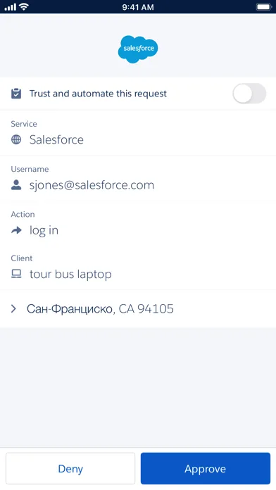 Salesforce Authenticator screenshot 2