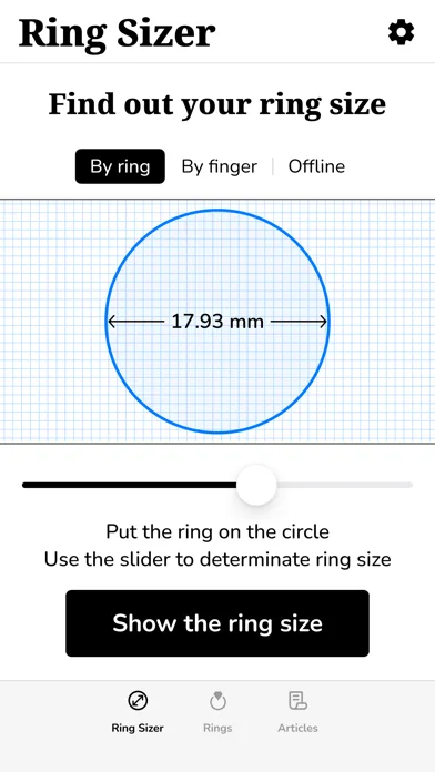 Ring Sizer by Jason Withers © screenshot 2