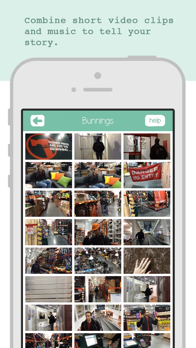 Vignette - Combine video clips to make fun movies synched to music screenshot 2