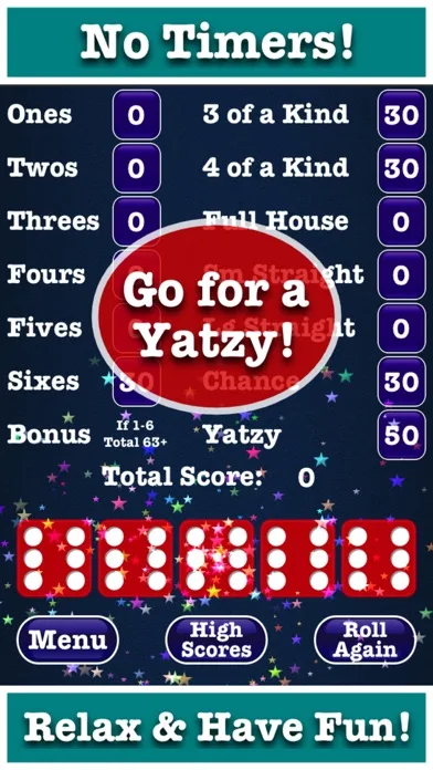Stress Free Yatzy Dice Game screenshot 2
