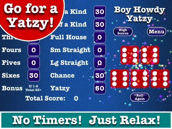 Stress Free Yatzy Dice Game screenshot 4