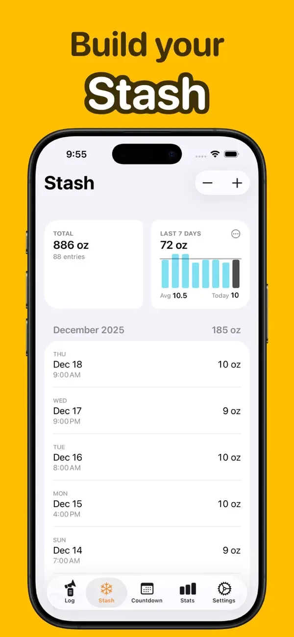 Pump Log® - Track Breast Milk screenshot 4