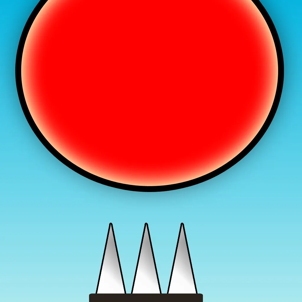 Red Bouncing Ball Spikes Free