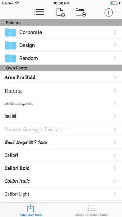 AnyFont screenshot 1