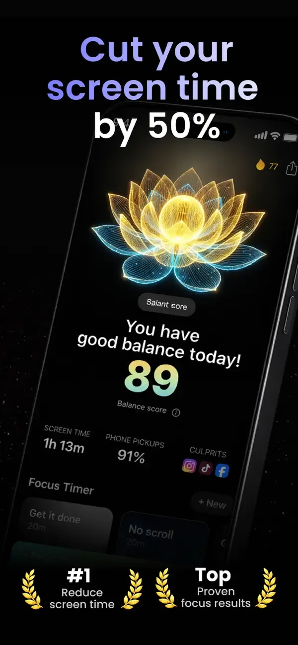 Pond - Screen Time & Pomodoro screenshot 1