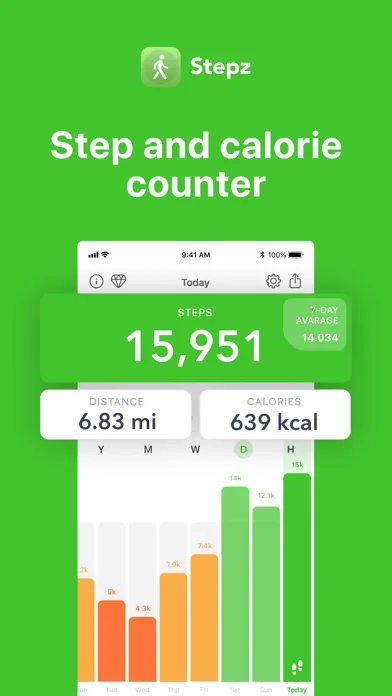 Stepz - Step Counter & Tracker screenshot 1