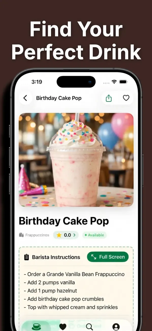 Secret Menu for Starbucks! screenshot 2