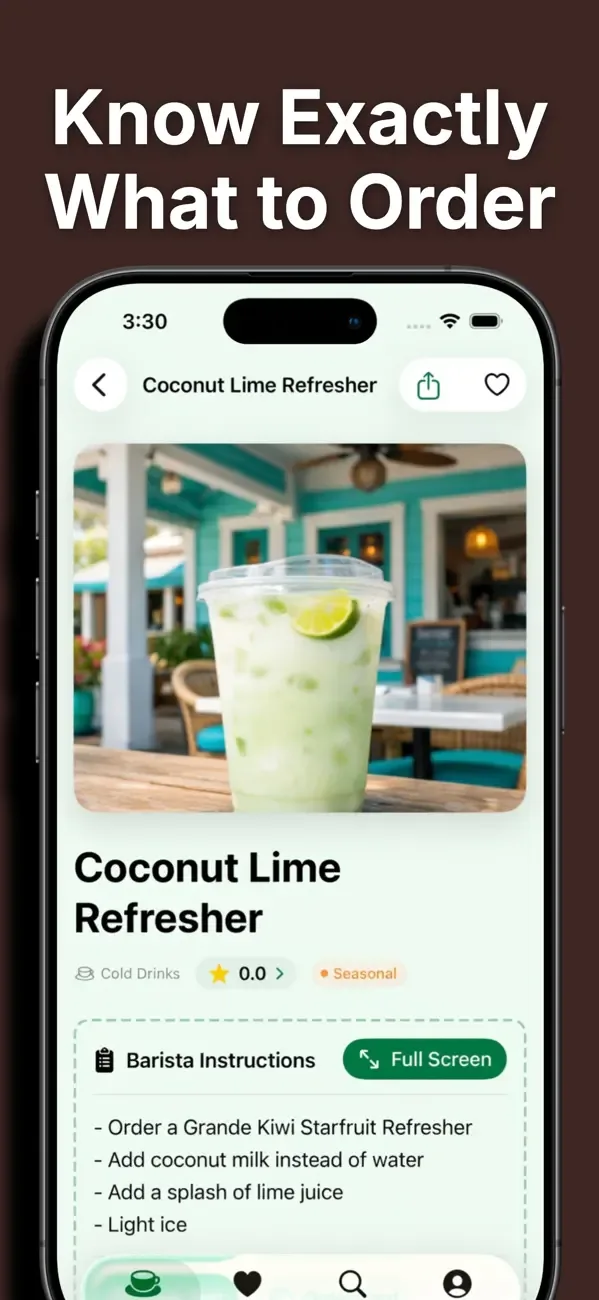 Secret Menu for Starbucks! screenshot 4