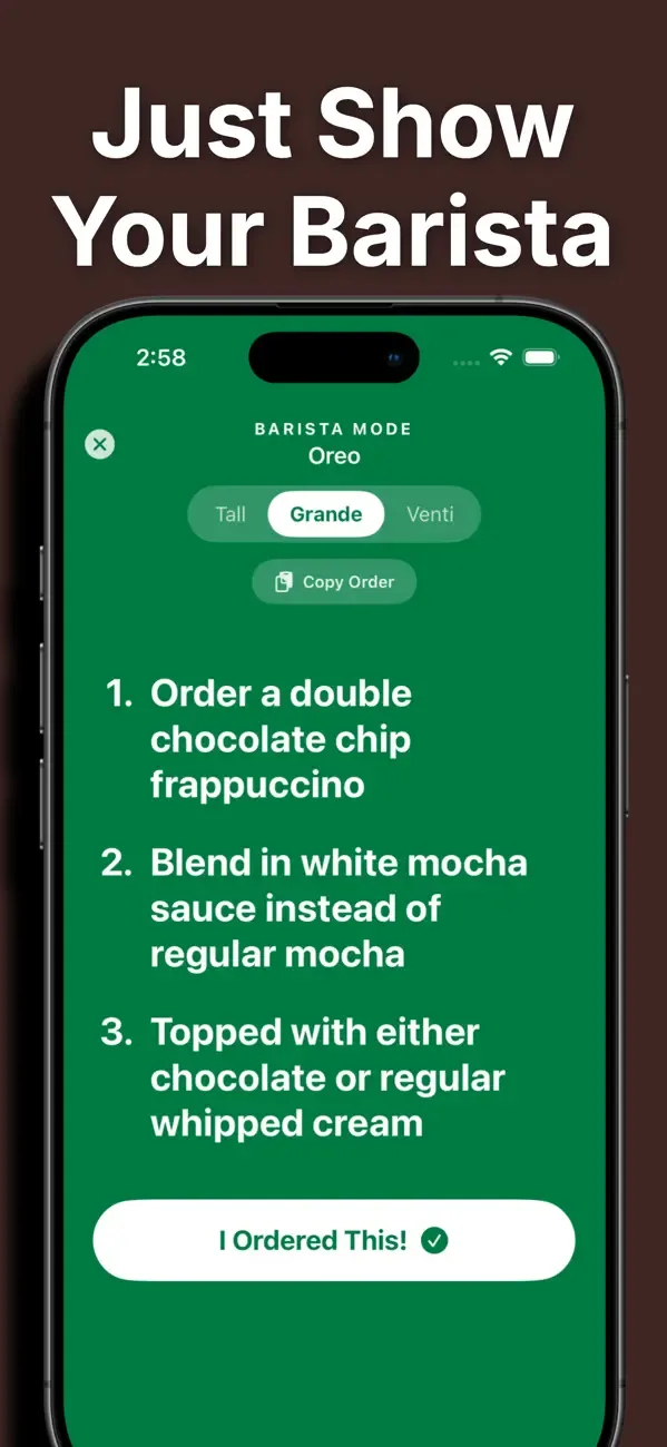 Secret Menu for Starbucks! screenshot 5