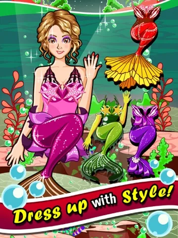 A Mermaid Princess Salon Spa Makeover - fun little nose & leg make up kids games for girls screenshot 5