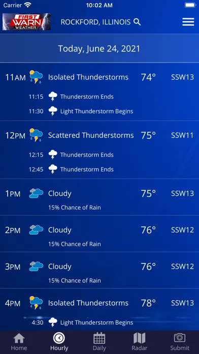 First Warn Weather Rockford screenshot 2