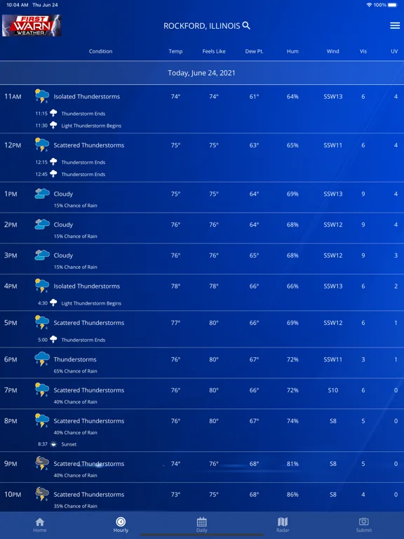 First Warn Weather Rockford screenshot 5