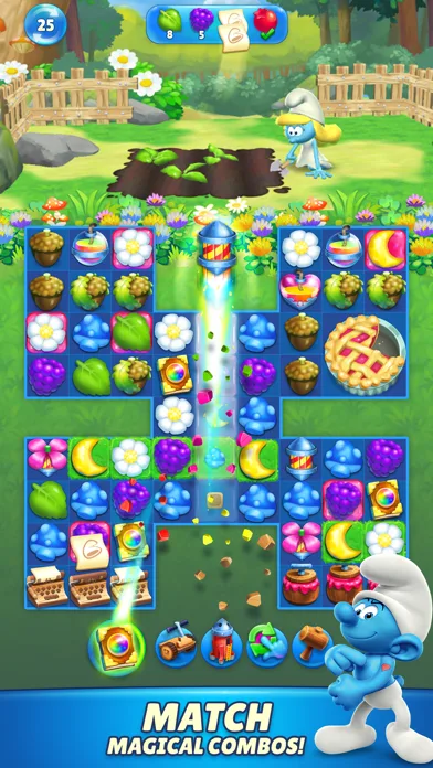 Smurfs Magic Match screenshot 1