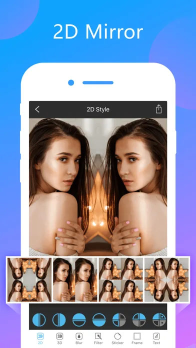 Photo Mirror Collage Maker Pro screenshot 1