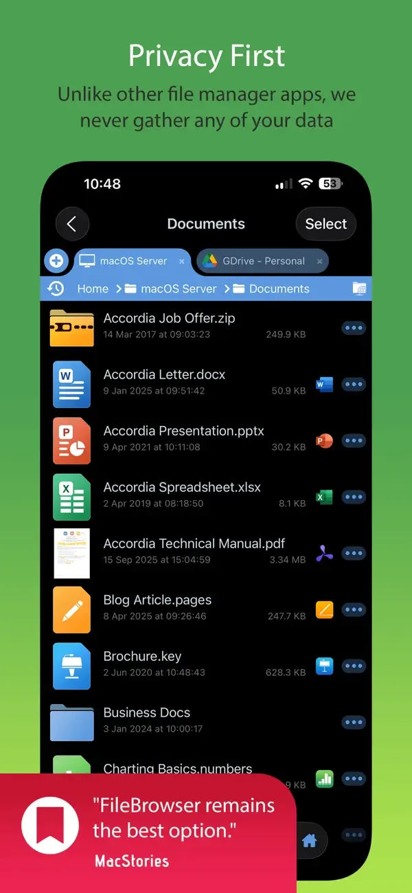 FileBrowser Professional screenshot 2