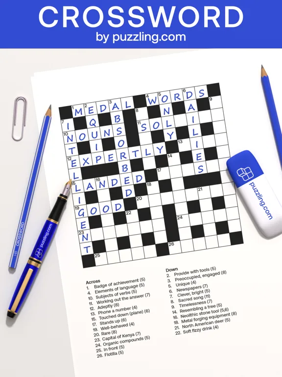 Crossword - by puzzling.com screenshot 1