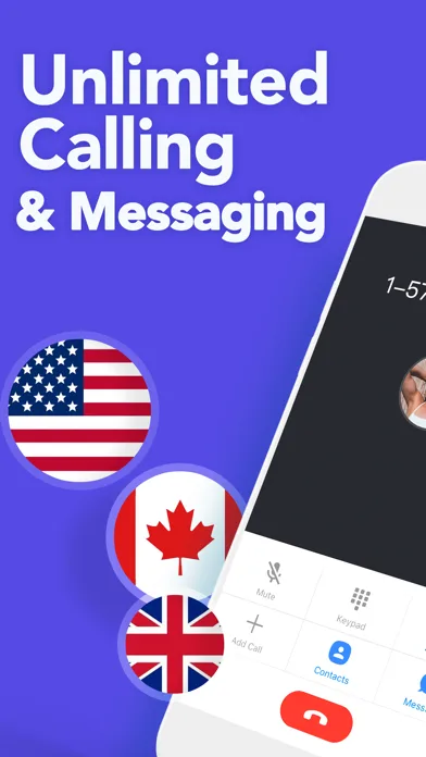 TalkU: Unlimited Calls + Texts screenshot 1