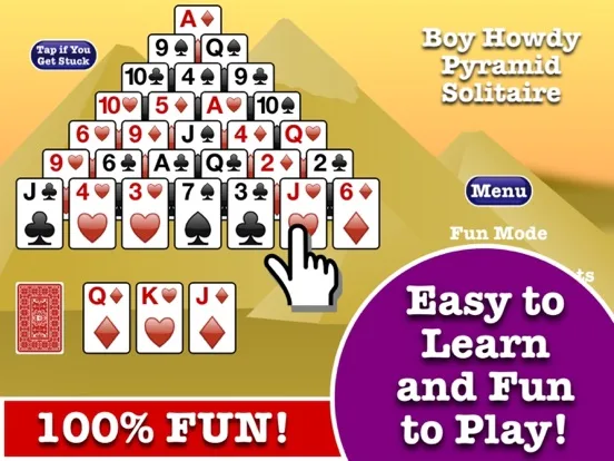 Stress-Free Pyramid Solitaire! screenshot 3