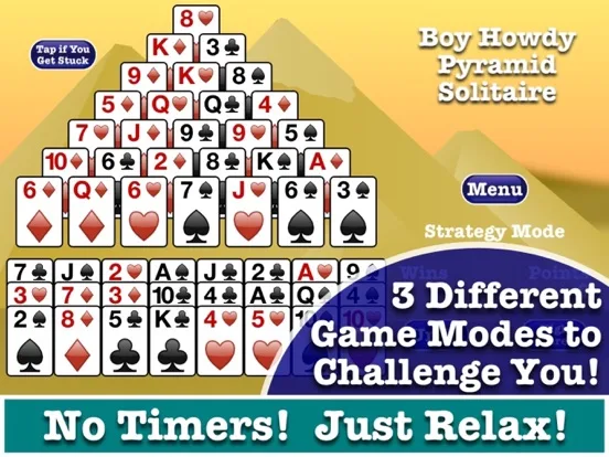 Stress-Free Pyramid Solitaire! screenshot 4
