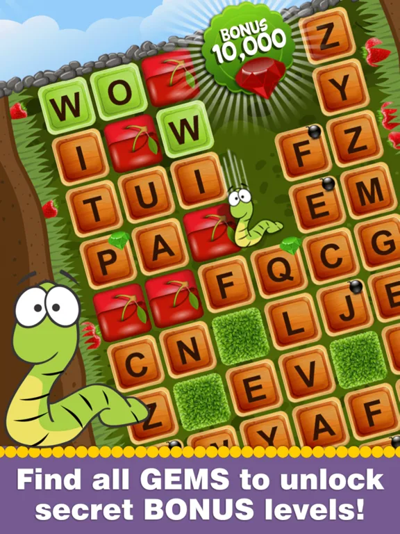 Word Wow - Help the worm down screenshot 5