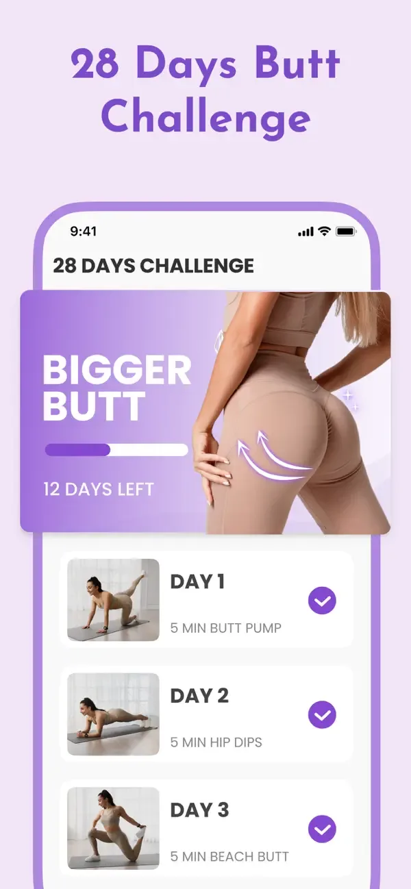 Butt Workout: Fitness at Home screenshot 4