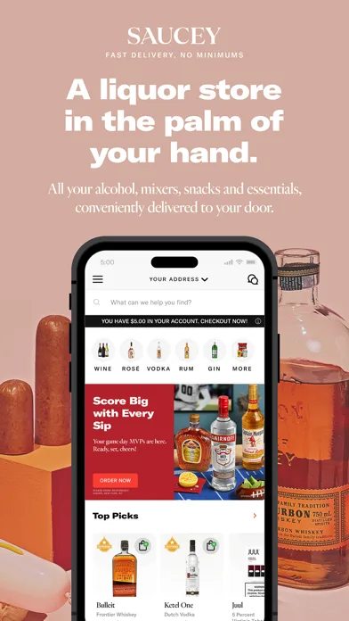 Saucey: Alcohol Delivery screenshot 1