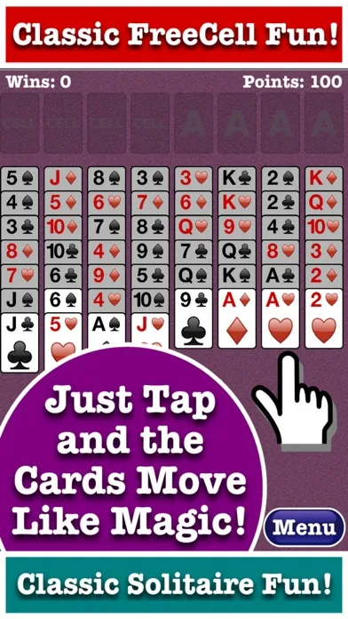 Totally FreeCell Solitaire! screenshot 1