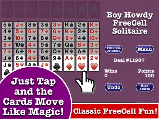 Totally FreeCell Solitaire! screenshot 3