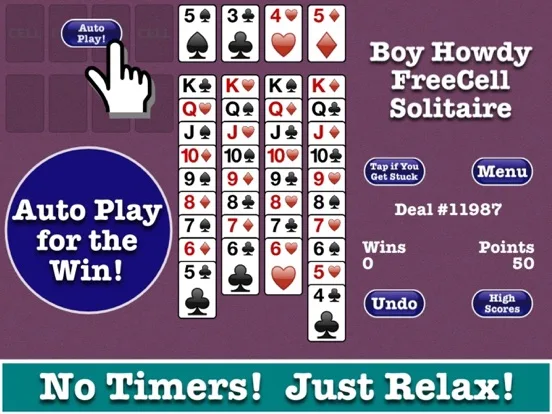 Totally FreeCell Solitaire! screenshot 4