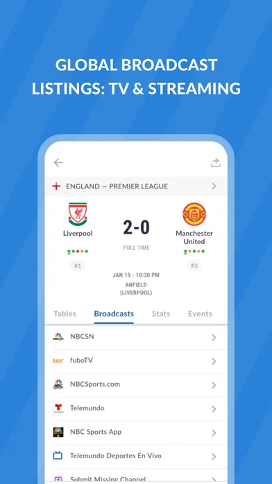 Live Soccer TV: Scores & Stats screenshot 5