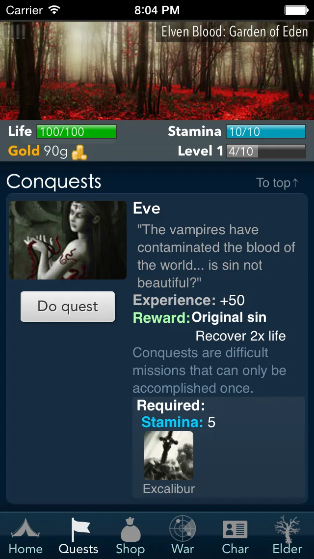 Elven Blood - Dark Fantasy RPG screenshot 2