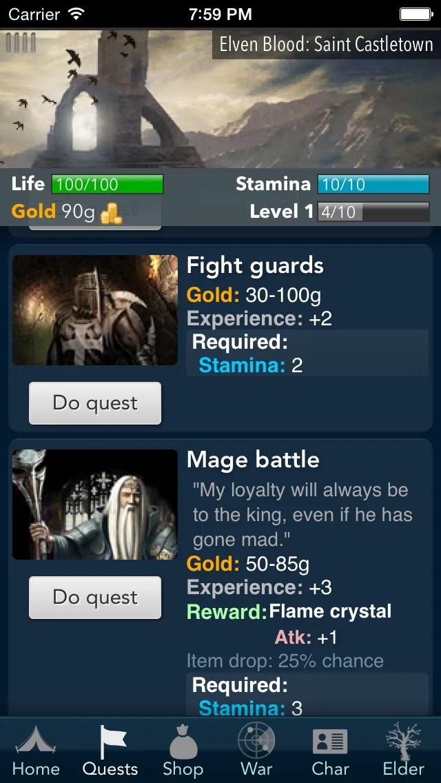 Elven Blood - Dark Fantasy RPG screenshot 5