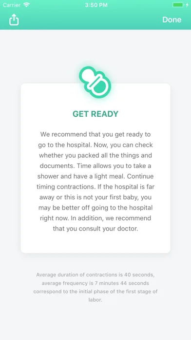 Contraction Timer & Counter 9m screenshot 4