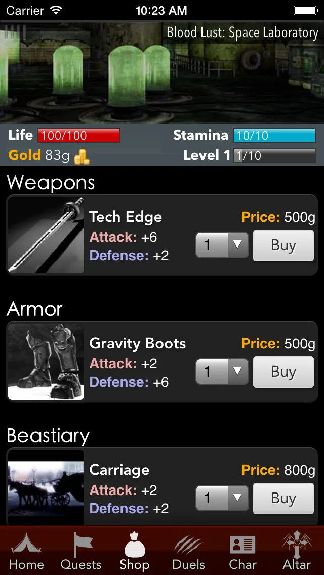 Blood Lust - Dark Vampire RPG screenshot 5