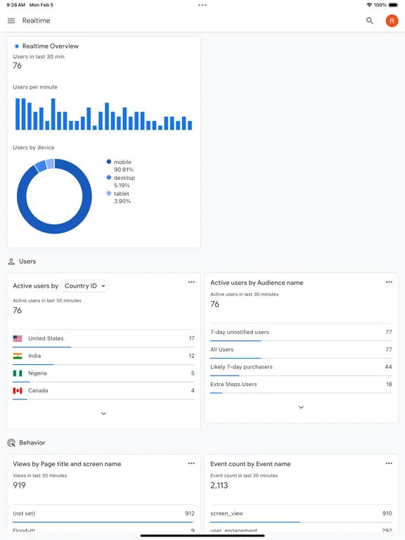Google Analytics screenshot 5