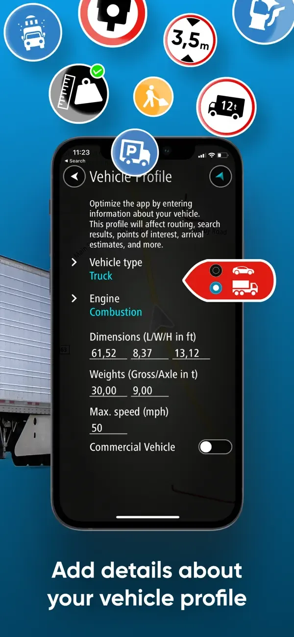TomTom GO Expert: Truck GPS screenshot 2