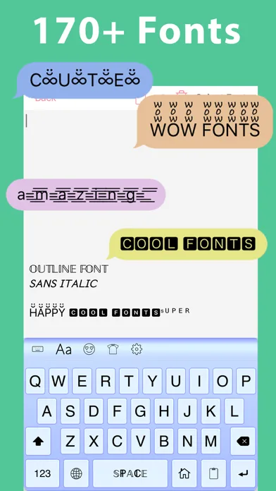 Symbol Infinity: Font Keyboard screenshot 1