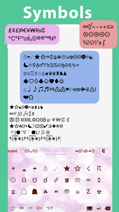 Symbol Infinity: Font Keyboard screenshot 3