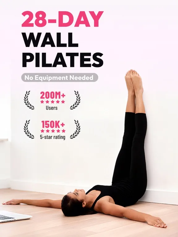 Wall Pilates Challenge:WallFit screenshot 1