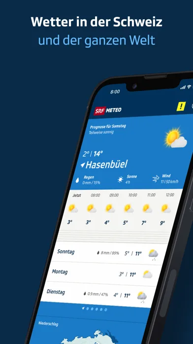 SRF Meteo - Wetter Schweiz screenshot 1